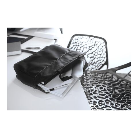 Dokumententasche Nassau 600D Polyester Schwarz | ohne Werbeanbringung | Nicht verfügbar | Nicht verfügbar