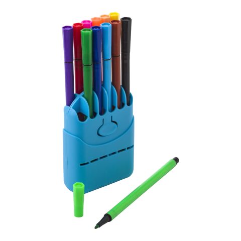 Filzstift-Set &#039;Enno&#039; aus Kunststoff Hellblau | ohne Werbeanbringung | Nicht verfügbar | Nicht verfügbar