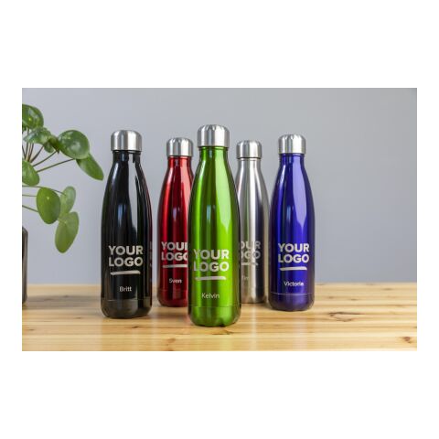 Doppelwandige Trinkflasche Bali 500ml aus Edelstahl Blau | ohne Werbeanbringung | Nicht verfügbar | Nicht verfügbar