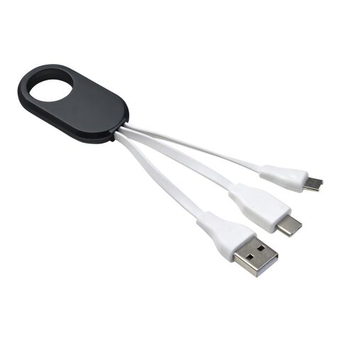 Ladekabelset &#039;Triple&#039; mit drei Steckern Weiß | ohne Werbeanbringung | Nicht verfügbar | Nicht verfügbar