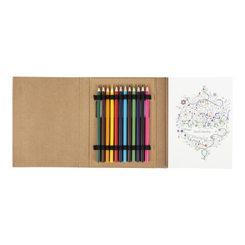 Malbuch &#039;Floral&#039; für Erwachsene Braun | ohne Werbeanbringung | Nicht verfügbar | Nicht verfügbar