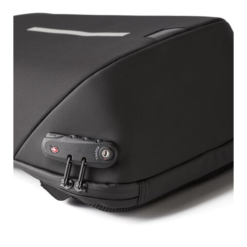 Rucksack &#039;Stylo&#039; aus Kunststoff Schwarz | ohne Werbeanbringung | Nicht verfügbar | Nicht verfügbar