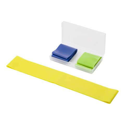 Set von drei elastischen Sportbändern bunt | ohne Werbeanbringung | Nicht verfügbar | Nicht verfügbar