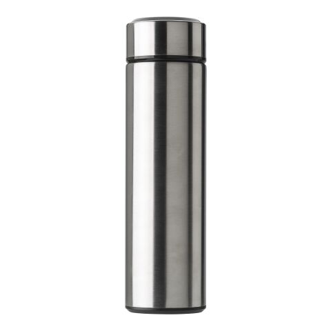 Edelstahl-Thermosflasche (450 ml) mit LED-Anzeige Schwarz | ohne Werbeanbringung | Nicht verfügbar | Nicht verfügbar