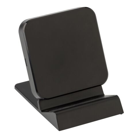 Drahtloses Ladegerät aus Kunststoff Schwarz | ohne Werbeanbringung | Nicht verfügbar | Nicht verfügbar