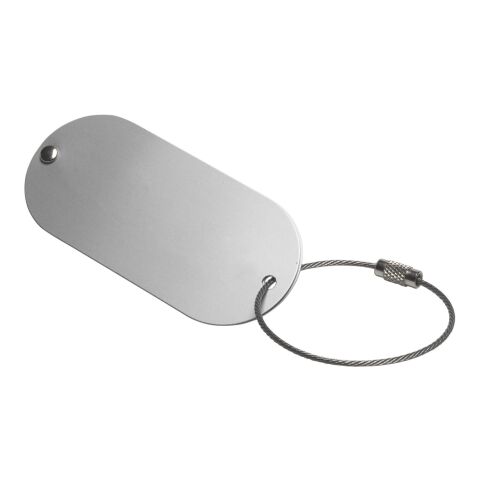 Kofferanhänger &#039;Brüssel&#039; aus Metall Silber | ohne Werbeanbringung | Nicht verfügbar | Nicht verfügbar