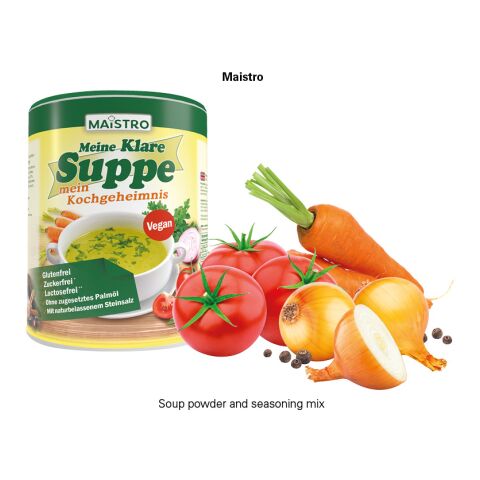 Werbekarte Midi Maistro Suppe 4c Euroskala