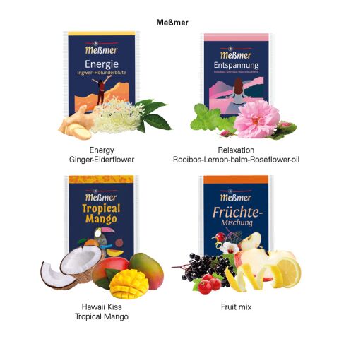 Werbekarte Midi Meßmer ohne Werbeanbringung | Teebeutel Energie