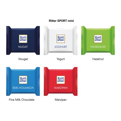 Werbekarte Midi Ritter SPORT ohne Werbeanbringung | Ritter SPORT mini Marzipan