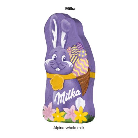 Werbekarte Visitenkartenformat Ostern ohne Werbeanbringung | Milka Mini Hase
