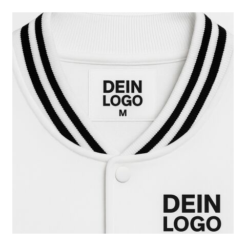 College Jacket Basic Tone Weiß | XL | ohne Werbeanbringung | ohne Werbeanbringung | ohne Werbeanbringung | Weiß