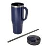 Melbourne 1200 ml RCS-zertifizierter Isolierbecher mit Strohhalm Standard | navy | ohne Werbeanbringung | Nicht verfügbar | Nicht verfügbar