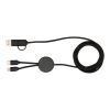 Citala 150 cm 5-in-1 Kabel aus recyceltem Kunststoff für Datenübertragung und 27W Schnellladung Standard | schwarz | ohne Werbeanbringung | Nicht verfügbar | Nicht verfügbar