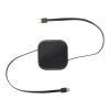 Gloas Aufrollbares 5 in 1 Kabel aus Recyclingmaterial mit Datensynchronisierung und 100 W Schnellladefunktion sowie Smartphone Toolkit Standard | schwarz | ohne Werbeanbringung | Nicht verfügbar | Nicht verfügbar