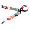 Leia Sublimation RPET-Lanyard mit 2 Metallhaken weiß | 10mm | Sublimation | Überall, Vorne | 25 mm x 900 mm