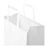 Kraft 80 g/m² Papiertasche mit flachen Griffen – 25 × 15 × 32 cm weiss | ohne Werbeanbringung | Nicht verfügbar | Nicht verfügbar