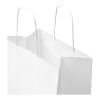 Kraft 80–90 g/m² Papiertasche mit Kordelgriffen – 25 × 15 × 32 cm weiss | ohne Werbeanbringung | Nicht verfügbar | Nicht verfügbar
