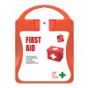 mykit, first aid, kit rot | 1-farbiger Digitaler Aufkleber | Vorderseite | 90 mm x 127 mm