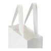 Smartfold Papiertüte, 230 g/m², mit Bandgriffen und Glanzlaminierung – 24 x 10 x 32 cm weiß