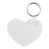 Tait Schlüsselanhänger in Herzform aus recyceltem Material weiß | ohne Werbeanbringung | Nicht verfügbar | Nicht verfügbar