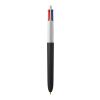 BIC® 4 Colours Soft weiss-schwarz | 1-farbiger Siebdruck | Upper Part-gegenüber vom Clip | 22.00 mm x 10.00 mm