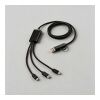 Turing 5-in-1 Ladekabel aus recy. PVC, 1,2m, 10W Schwarz