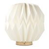 Coollux faltbare, von Origami inspirierte Papier-LED-Lampe Luna 25cm Natur