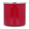 Emaille Becher 350ml Rot Weiß