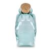 InSideOut Square Recycelte Glaswasserflasche ReuuZ mit Korkverschluss 1 l Transparent