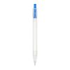 R-PET-Kugelschreiber Blau Weiss-Blau Weiss | 1-farbiger Tampondruck | in Verlängerung vom Clip | 30 mm x 7 mm | Nicht verfügbar