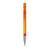 Kugelschreiber Nash Transparent mit Metallspitze Orange-Orange | 1-farbiger Siebdruck | 90° vom Clip | 42 mm x 25 mm | Nicht verfügbar
