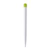 Kugelschreiber Modell Atlas Hardcolour Weiss-Hellgrün | 1-farbiger Tampondruck | Clip | 30 mm x 8 mm | Nicht verfügbar
