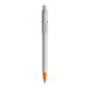 Kugelschreiber Baron Stone hardcolour Grau-Orange | 1-farbiger Siebdruck | in Verlängerung vom Clip | 45 mm x 25 mm | Nicht verfügbar