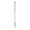 Kugelschreiber Pier Clear Transparent Weiss-Weiss | 1-farbiger Siebdruck | in Verlängerung vom Clip | 45 mm x 25 mm | Nicht verfügbar