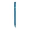 Kugelschreiber Pier Clear Transparent Blau Weiss-Blau Weiss | 1-farbiger Siebdruck | 270° vom Clip | 45 mm x 25 mm | Nicht verfügbar