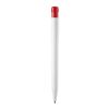 Kugelschreiber Ingeo TM Pen hardcolour Weiss-Rot Weiß | 1-farbiger Siebdruck | 90° vom Clip | 45 mm x 25 mm | Nicht verfügbar