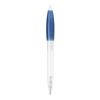 Kugelschreiber Bio-S! Clear Transparent Blau Weiss | 1-farbiger Siebdruck | 270° vom Clip | 40 mm x 25 mm | Nicht verfügbar