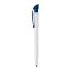 Kugelschreiber S45 Hardcolour Weiss-Dunkelblau | 1-farbiger Tampondruck | 90° vom Clip | 45 mm x 8 mm | Nicht verfügbar