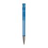 Kugelschreiber Avalon Transparent mit Metallspitze Blau Weiss-Blau Weiss | 1-farbiger Siebdruck | 90° vom Clip | 50 mm x 25 mm | Nicht verfügbar