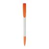 Kugelschreiber Deniro Hardcolour Weiss-Orange | 1-farbiger Tampondruck | Clip | 30 mm x 7 mm | Nicht verfügbar