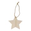 Sternförmiges Weihnachtsornament aus Holz Natur | ohne Werbeanbringung | Nicht verfügbar | Nicht verfügbar