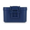 Doppelte Lunchbox mit Besteck Marineblau | ohne Werbeanbringung | Nicht verfügbar | Nicht verfügbar