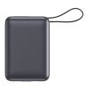 Nova Powerbank 22,5 W Power Delivery mit integrierten Kabeln 20000 mAh Dunkelgrau | Digitaldruck | Oberseite | 80 mm x 50 mm