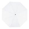 Congo 190T Pongee 21" Faltbarer Regenschirm Weiss