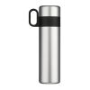 Isolierflasche mit Becher 500ml Silber