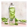 Trinkflasche aus Glas 500ml Transparent | ohne Werbeanbringung | Nicht verfügbar | Nicht verfügbar | Nicht verfügbar