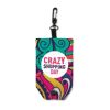 Faltbare recyceltes Polyester (rPET)-Tasche mit Hülle. Doppellagige Griffe Sublimation