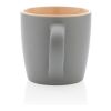 Keramiktasse innen coloriert, 300ml braun-grau | ohne Werbeanbringung | Nicht verfügbar | Nicht verfügbar