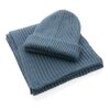 Impact AWARE™ Polylana® doppelt gestrickte Mütze blau | ohne Werbeanbringung | Nicht verfügbar | Nicht verfügbar | Nicht verfügbar