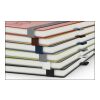 Notizbuch Organic-Book Recycling-Inhaltspapier Apfelleder-Hardcover farbig A5 marineblau | Blindprägung inkl. | Punktraster